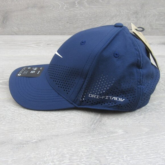 Nike Dri-Fit ADV Club Structured Swoosh Blue Hat Cap Size L/XL NEW - Picture 7 of 13